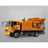 truck mounted concrete mixer pump, full-hydraulic concrete mixer pump, truck concrete mixing pump