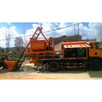  Truck Concrete Mixer Pump, truck mounted concrete mixing pump, movable concrete mixer pump